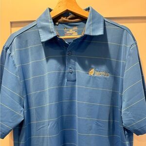 Men's Under Armour Golf Shirt - Blue - Size Large